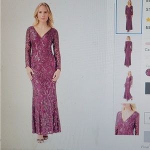 Adrianna Papell Sequin Gown BNWT